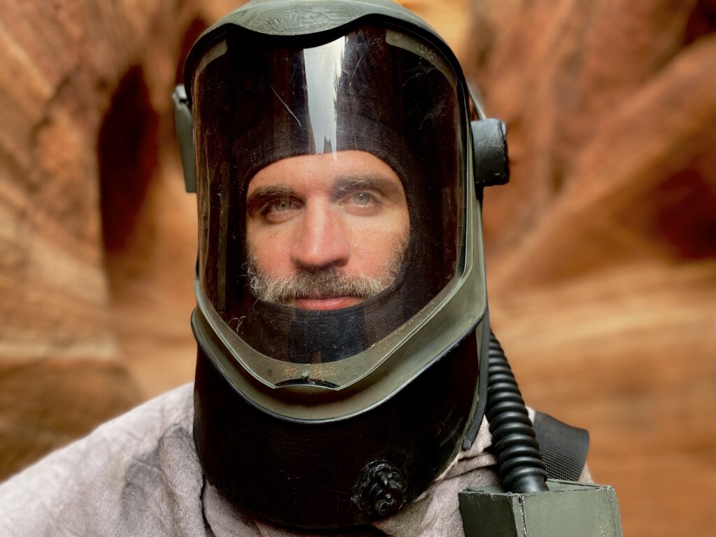 Matt TK Devine as an astronaut in Red Earth Sci Fi Movie